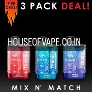 ELFBAR TE 6000 Puff Disposable Vape (3pc Combo Pack)