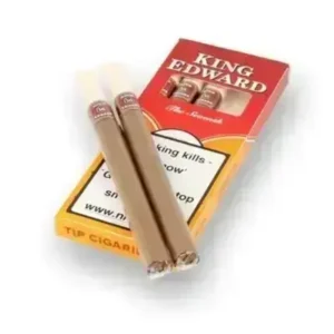 KING EDWARD THE SEVENTH WOODEN TIP SLIM CIGARS PACK OF 5